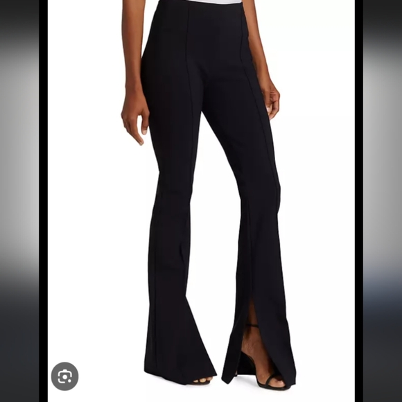 Adam Lippes Eva Flare Pant Bonded Neoprene - Picture 3 of 13